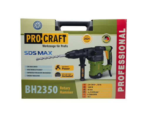 Перфоратор Procraft BH2350 SDS MAX Universal
