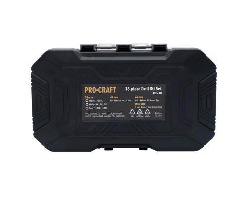 Набір свердл та біт Procraft DBS18