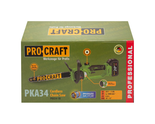 Акумуляторна пила Procraft PKA34 (без акб та зп)