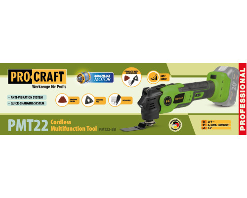 Акумуляторний реноватор Procraft PMT22 (Без акб та зп)
