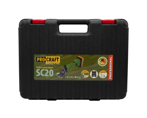 Акумуляторна машинка для стрижки овець Procraft SC20 (з 1 акб)