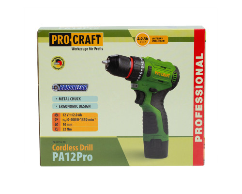 Шуруповерт Procraft PA12Pro (1 акб)