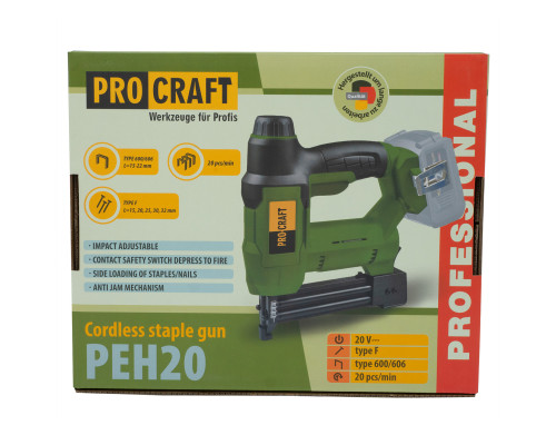 Акумуляторний степлер Procraft PEH20 (Без акб та зп)