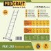 Драбина приставна алюмінієва Procraft PLA1.202