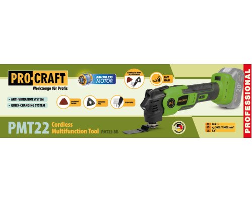 Акумуляторний реноватор Procraft PMT22 (Без акб та зп)