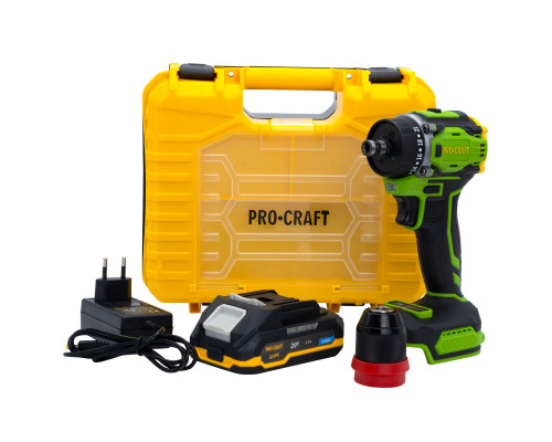 Шуруповерт Procraft PA18Pro DFR (з 1 АКБ 2Аг)