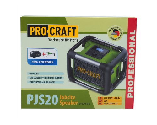 Акумуляторний радіоприймач Procraft PJS20 (Без акб та зп)