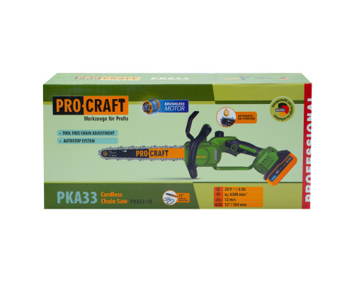 Акумуляторна пила Procraft PKA33 (1 акб та зп)