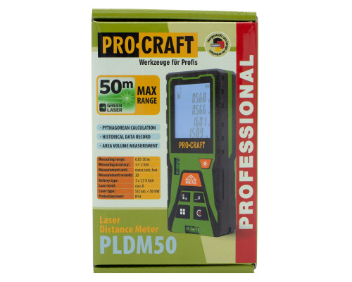Лазерний далекомір Procraft PLDM50