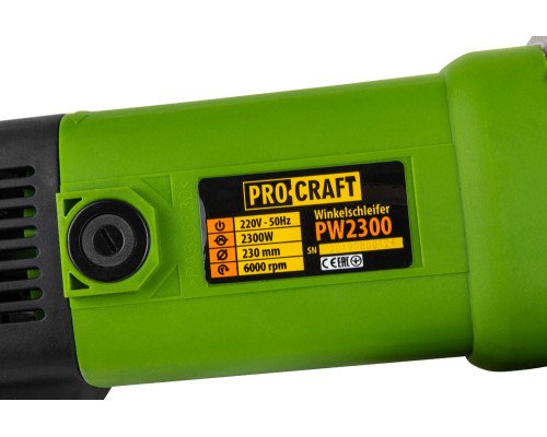 Кутошліфувальна машина Procraft PW2300 230 мм
