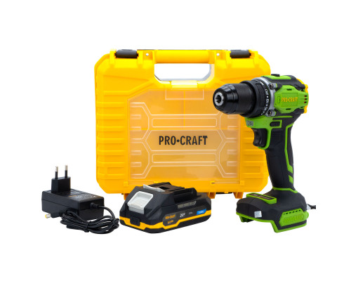 Шуруповерт Procraft PA18Pro (з 1 АКБ 2Аг)