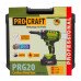 Акумуляторний заклепувальний пістолет Procraft PRG20 (з 2 акб та зп)