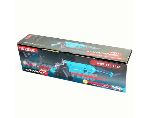Кутова шліфувальна машина GRAND МШУ-125-1550 PRO