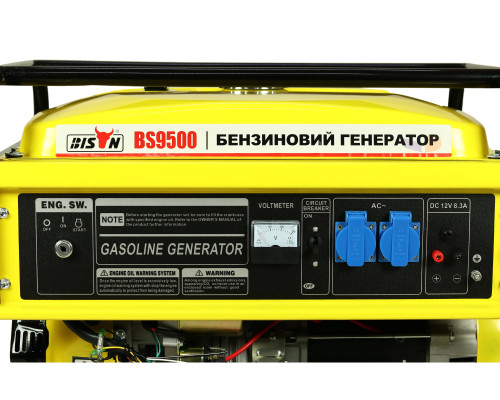 Генератор бензиновий BISON 7.5-8.0 кВт BS9500 ( ручки колеса)