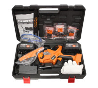 Аккумуляторная мини пила Haina HM-6795 62v 1-шины 3-цепи