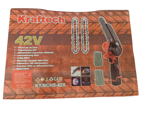 Акумуляторна міні-пилка Kraftech KT/BCHS-42x шина 6"