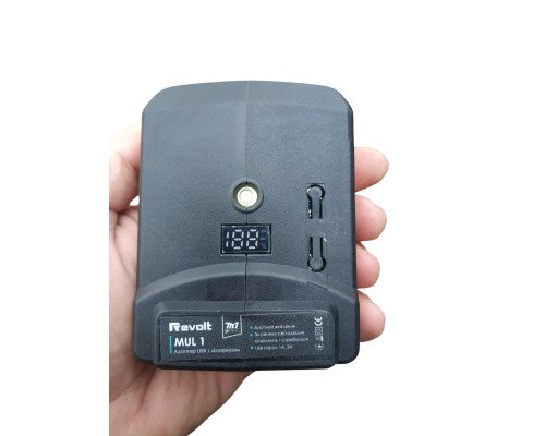 Портативный адаптер для аккумуляторов Макита (2 USB 1А/2А, LED диод, индик. заряда)