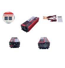 Інвертор з модифікованою синусоїдою Power Inverter 500/1000Вт 12В 220В 4USB, 2 розетки