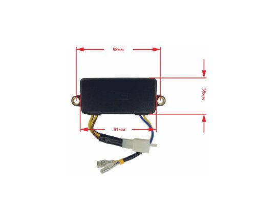 АВР регулятор напряжения генератора 168F/170F, 220V от 2кВт до 3.5кВт прямая пластиковый корпус