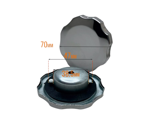 Пробка топливного бака двигателя 168F/170F (70мм/47мм)