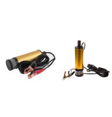Компактный погружной насос DC 12V для удобной перекачки воды и топлива из канистры, бочки или бака автомобиля.