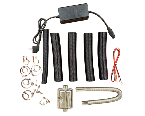 Автономний дизельний нагрівач BULLTEK BT002E 12 кВт (12V/24V/220V) з Bluetooth і 4 соплами