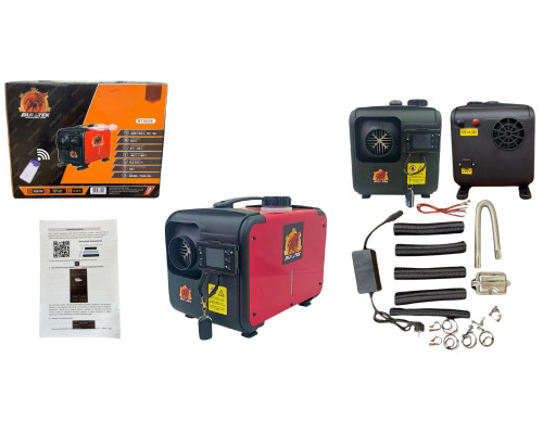 Автономний дизельний нагрівач BULLTEK BT002E 12 кВт (12V/24V/220V) з Bluetooth і 4 соплами