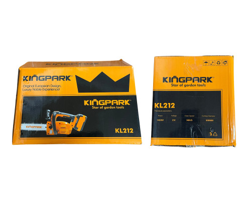 Акумуляторна ланцюгова пила KingPark KL-212 (Безщіткова, шина 12"/30 см, Тушка, без АКБ та ЗП)