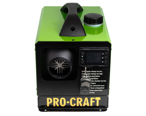 Автономный дизельный обогреватель Procraft PDH5000 5 кВт (12V/24V/220V) с пультом