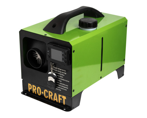 Автономний дизельний обігрівач Procraft PDH5000 5 кВт (12V/24V/220V) з пультом