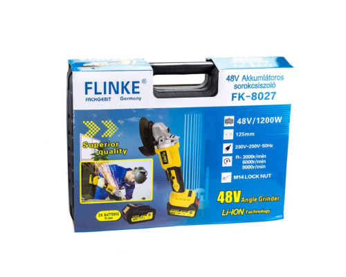 Акумуляторна болгарка УШМ FLINKE K-8027