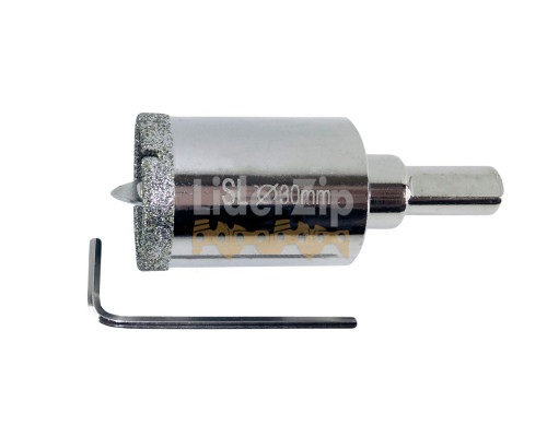 Алмазна коронка по плитці за допомогою ключового (пір’яна) 30 мм SHILI TOOLS FGN030Р