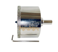 Алмазна коронка по плитці за допомогою ключового (пір’яна) 65 мм SHILI TOOLS FGN065Р