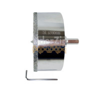 Алмазна коронка по плитці за допомогою ключового (пір’яна) 90 мм SHILI TOOLS FGN090Р