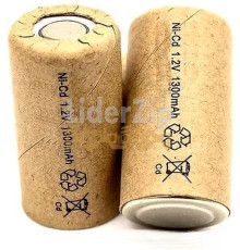 Банку елемент акумулятора NI-CD 1.2 V 1300 mA / h 22х42