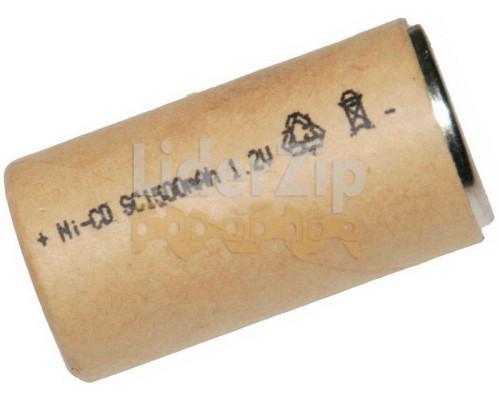Банку елемент акумулятора NI-CD 1.2 V 1500 mA / h 22х42