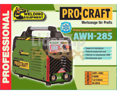 Инверторный сварочный аппарат Procraft AWH285