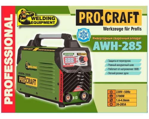 Инверторный сварочный аппарат Procraft AWH285