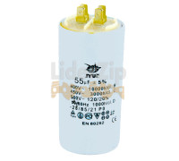 Конденсатор CBB60 55uF 450V клеми