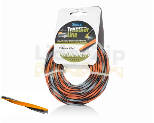 Леска Professional (трёхкомпонентная с полиамидом)  Tornado d2.4мм 15м