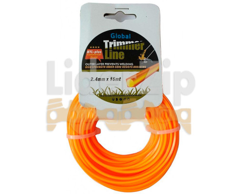 Волосінь Professional  (квадрат двухкомпонентна) NYL-plus 2.4mm 15m