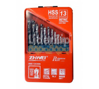 Набор сверл по металлу 13 шт. ZHWEI BMB-13HSMM