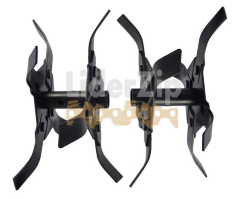 Насадка культиватор 3в1 для мотокосы на подшипниках (штанга d26мм вал 9шлицов)