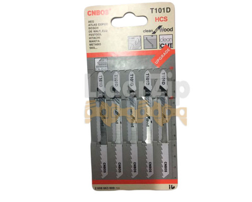 Пилки для електролобзика CNBOS T101D (1 уп. 5 шт.)