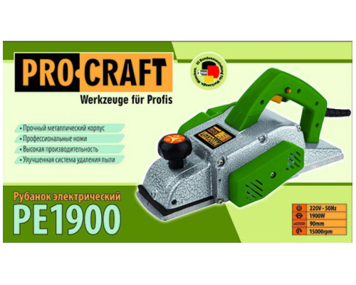 Рубанок Procraft PE1900