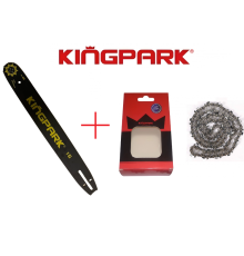 Шина с цепью KingPark 72 звена Супер зуб