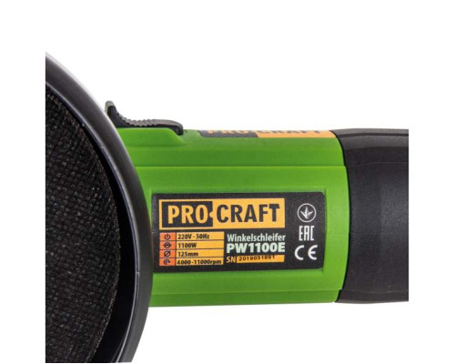 Углошлифовальная машина Procraft PW1100E 125 мм