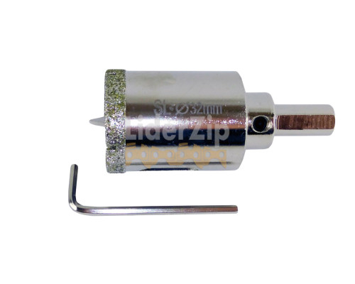 Алмазная коронка по плитке с направляющей (перьевая) 32 мм SHILI TOOLS FGN032Р