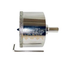 Алмазна коронка по плитці за допомогою ключового (пір’яна) 65 мм SHILI TOOLS FGN065Р