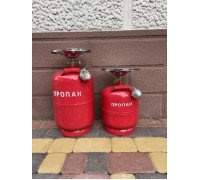 Газовый Баллон с горелкой и гайкой для заправки (ПРОПАН БУТАН) 8л